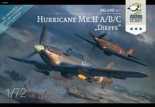 Arma Hobby 70054 Hurricane MkII A/B/C/ Dieppe Delux Set 1/72