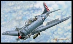 I Love Kit 61801 SBD-3-4 Dauntless 1/18