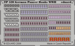 Eduard TP520 German Panzer Ranks WWII 1/35