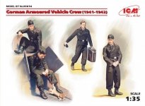 ICM 35614 German Armoured Vehicle Crew (1941-1942)  1/35