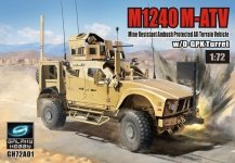 Galaxy Hobby GH72A01 M1240 M-ATV w/ O-GPK Turret Mine Resistant Ambush Protected All Terrain Vehicle 1/72