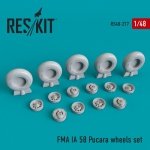 RESKIT RS48-0277 FMA IA 58 Pucará (Pucara) wheels set 1/48