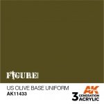 AK Interactive AK11433 US Olive Base Uniform 17ml