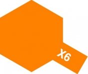 Tamiya X6 Orange (81506) Acrylic paint 10ml