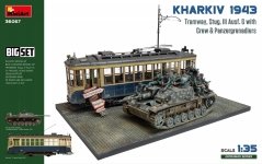 Miniart 36067 Kharkiv 1943: Tram & Stug. III Ausf. G w/Crew. BIG SET 1/35