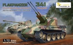 Vespid Models VS720013 Flakpanzer 341 3.7cm Flakvierling auf Panther G 1/72