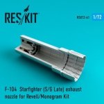 RESKIT RSU72-0061 F-104 S/G Late Starfighter exhaust nozzle for Revell, Monogram 1/72