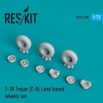 RESKIT RS72-0209 T-28 Trojan (C-D) Land based wheels set 1/72