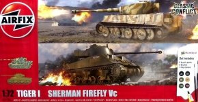 Airfix 50186 Tiger I vs Sherman Firefly Vc - Gift Set 1/72