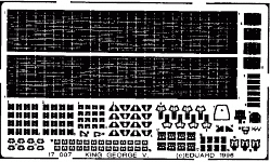 Eduard 17007 HMS King George V. TAMIYA 1/700