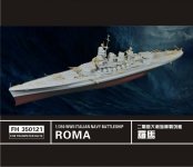 Flyhawk FH350121 WW II Italian Navy Battleship Roma for Trumpeter 05318 1/350