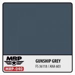 MR. Paint MRP-040 Dark Gray FS36118 ANA 603 Gunship Gray  30ml