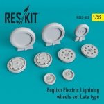 RESKIT RS32-0302 English Electric Lightning Wheels set Late type 1/32