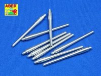 Aber 350L-09 Set of 9 pcs 460 mm barrels for Japanese ships Yamato and Musashi (1:350)