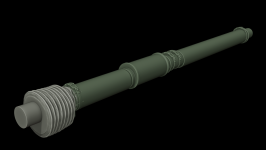 Panzer Art GB35-158 K-20 Gun barrel for Soviet T-26&BT-5/7 tanks and armored cars BA-6/10 (Early pattern) 1/35