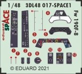 Eduard 3DL48017 Fw 190F-8 SPACE EDUARD 1/48