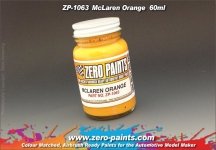 Zero Paints ZP-1063 Mclaren Orange Paint 60ml