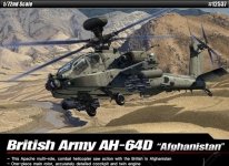 Academy 12537 AH-64D Royal Army Afganistan 1/72