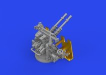 Eduard 653020 IJN Type 96 25mm AA gun (double) PRINT 1/350
