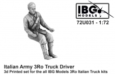 IBG 72U031 Italian Army 3Ro truck driver - 3D Printed set 1/72