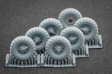 ScaleX WM 72001 ZIL 131 Ordinary wheel set (for ICM) 1/72