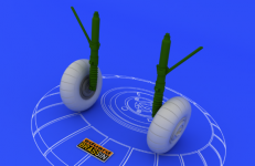 Eduard 648052 Bf 110 C/ D main undercarriage wheels 1/48