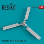 RESKIT RSU48-0126 Tail Rotor Mi-24 for Zvezda kit 1/48