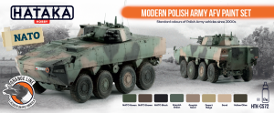 Hataka HTK-CS72 Modern Polish Army AFV paint set 8x17ml