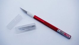 RPG MODEL T-004 Pen knife with 6 alloy blade set / Nożyk z ostrzami