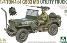 Takom 1016 1/4 ton 4×4 G503 MB Utility Truck ( Jeep Willys ) 1/16