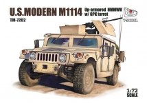 T-Model TM7202 Modern US M1114 Up-Armored HMMWV w/GPK Turret 1/72