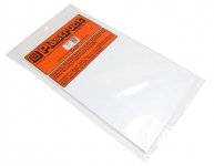 Plastruct 91103 STYRENE SHEET Płyta z polistyrenu 178mm x 300mm x 0.8mm BIAŁA / 5szt.