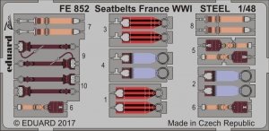 Eduard FE852 Seatbelts France WWI STEEL 1/48