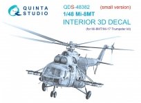 Quinta Studio QDS-48382 Mi-8MT 3D-Printed & coloured Interior on decal paper (Trumpeter) (Small version) 1/48