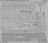 Eduard 53158 German Submarine Type IX C/40 hull pt. 1 REVELL 1/72