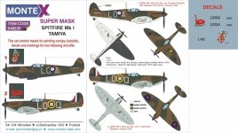 Montex K48235 SPITFIRE Mk I 1/48