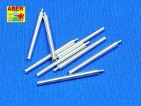 Aber 350L-08 Set of 8 pcs 406 mm barrels for Japanese ships Mutsu and Nagato (1:350)