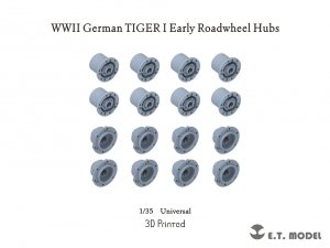 E.T. Model P35-295 WWII German TIGER I Early Roadwheel Hubs 1/35