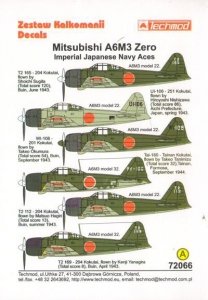 Techmod 72066 A6M3 Zero (1:72)