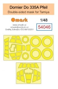 Omask 54046 Dornier Do 335A Pfeil double-sided mask (for Tamiya) 1/48