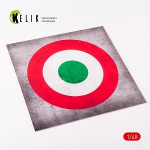 KELIK KS48026 Italy Roundel - Acrylic 3 mm (240 x 240 mm) (190g) 1/48