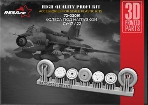 RESArm 72-03091 SU-22 SU-17 - Wheels under load (3D resin printing) 1/72