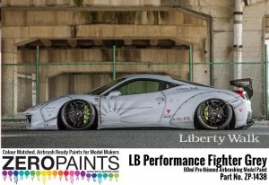 Zero Paints ZP-1438 - LB Performance Zero Fighter (Combat Style) Grey Paint (LB Works Ferrari 458, Lamborghini Aventador, Murciéelago) 60ml