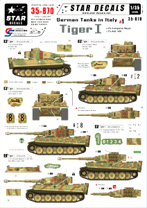 Star Decals 35-870 German Tanks in Italy 1 1/35