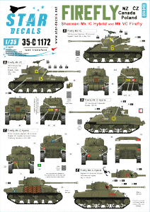 Star Decals 35-C1172 Sherman Firefly 1/35