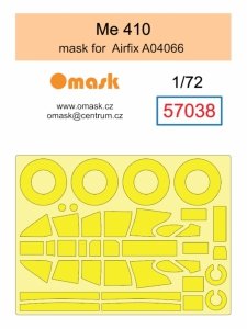 Omask 57038 Me 410 mask (for Airfix A04066) 1/72