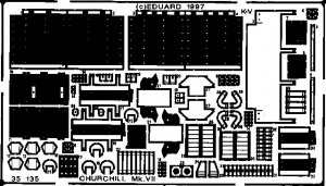 Eduard 35135 Churchill Mk. VII 1/35 Tamiya