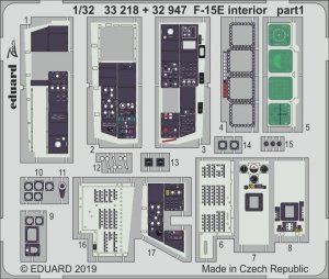 Eduard 33218 F-15E interior 1/32 TAMIYA