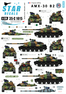 Star Decals 35-C1015 French AMX-30 B2 1/35