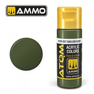 AMMO of Mig Jimenez 20077 ATOM COLOR Dunkelgrün RLM81 20ml